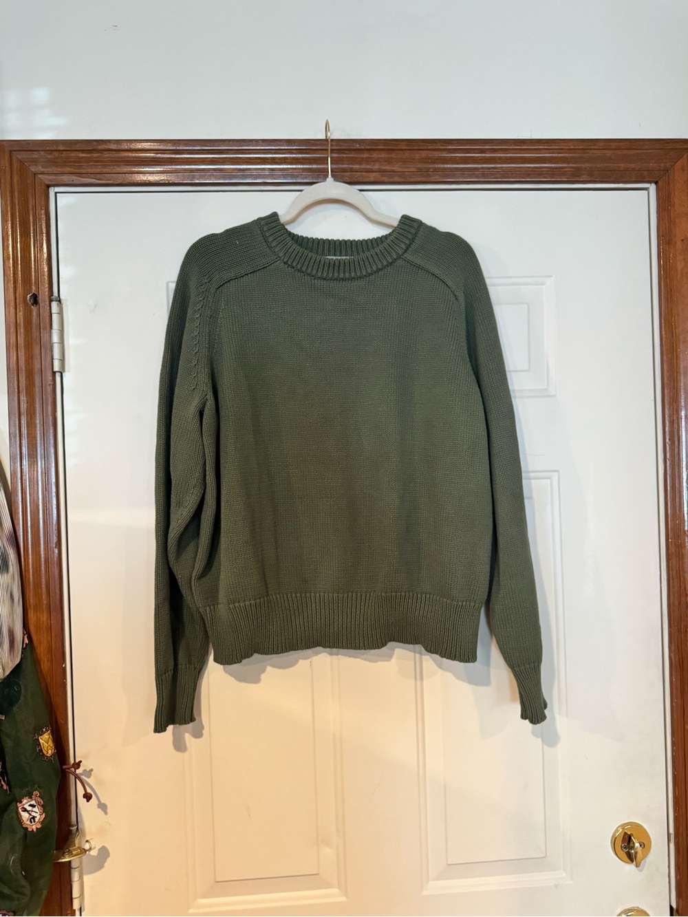 J Crew Women’s Olive Green Knit Crewneck Sweater